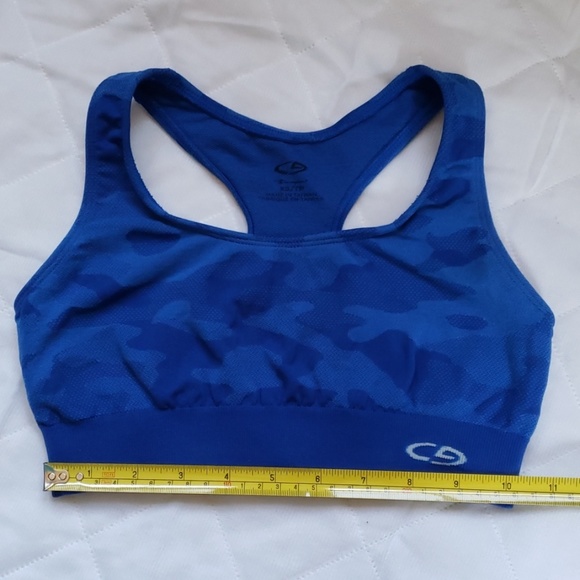 blue camo sports bra